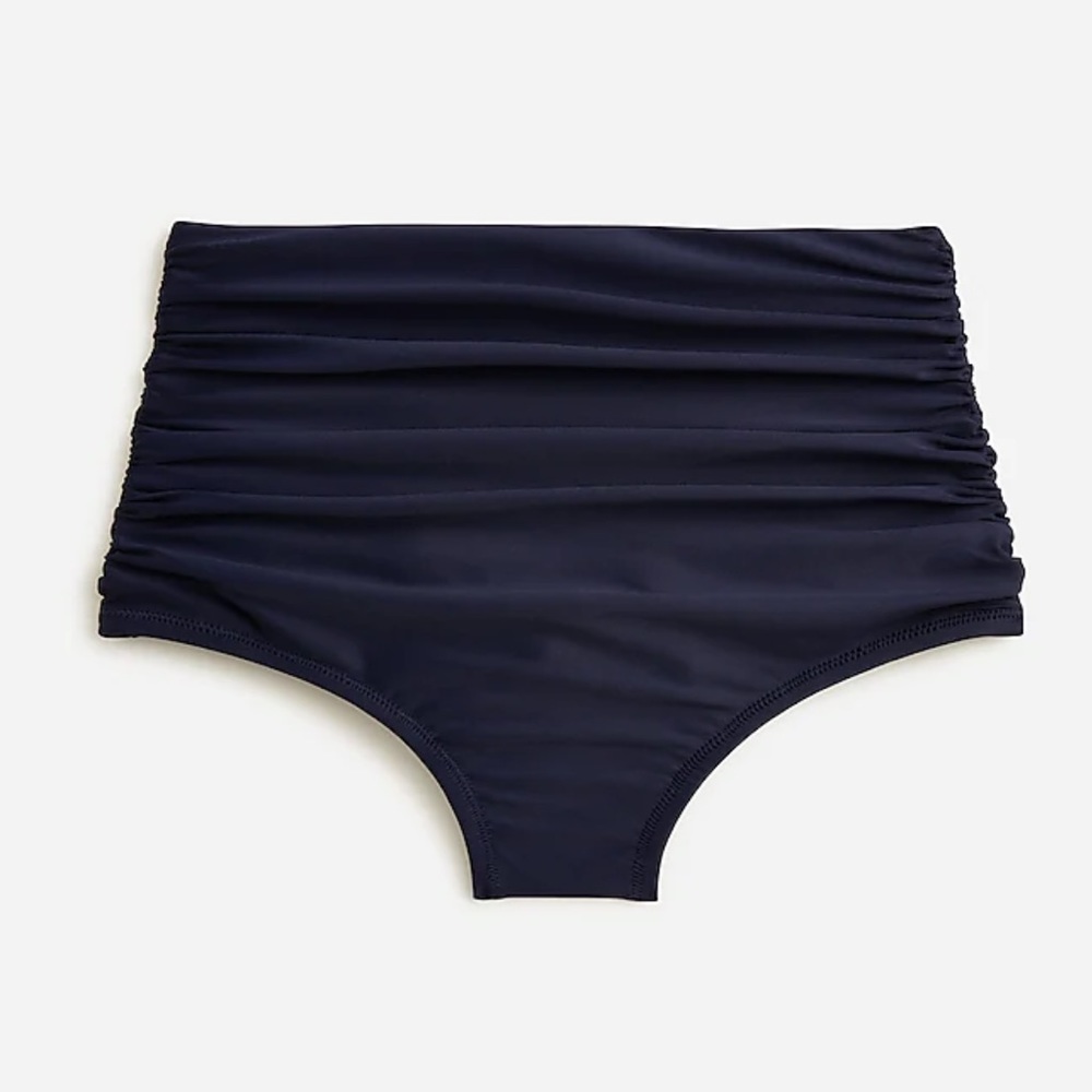 NWT J.Crew Ruched High Waist Bikini Bottom